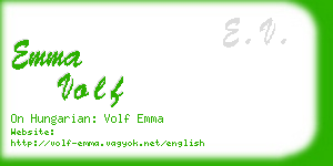 emma volf business card